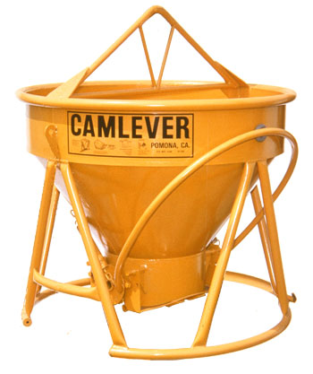 Camlever Lite 'N' Tuff concrete placement bucket